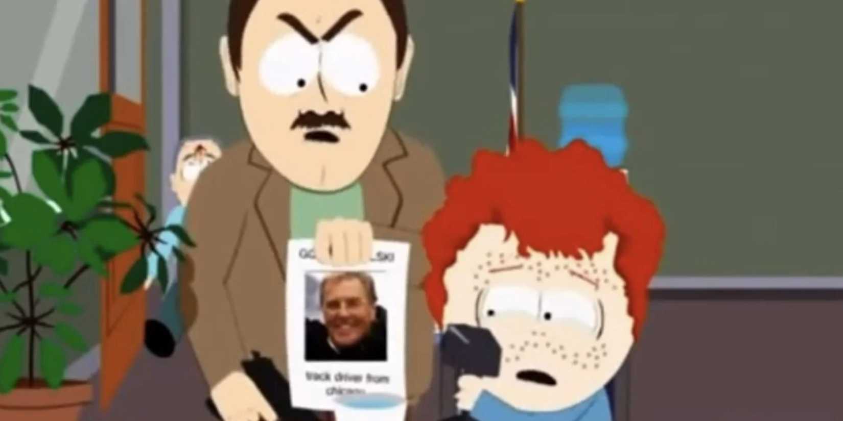 Gordon Stoltski's death in South Park