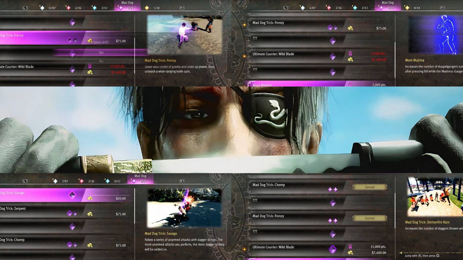 Like A Dragon Pirate Yakuza in Hawaii best mad dog skills mixed gameplay collage