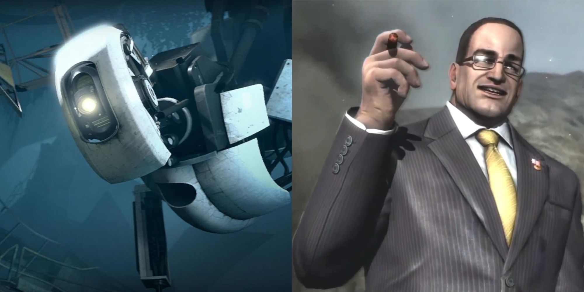 GLaDOS and Senator Armstrong, two villains with great songs