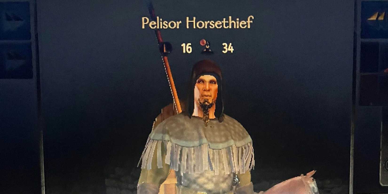 Horsethief displayed in character menu
