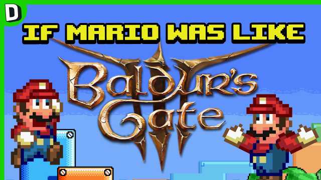thumbnail for mario baldurs gate