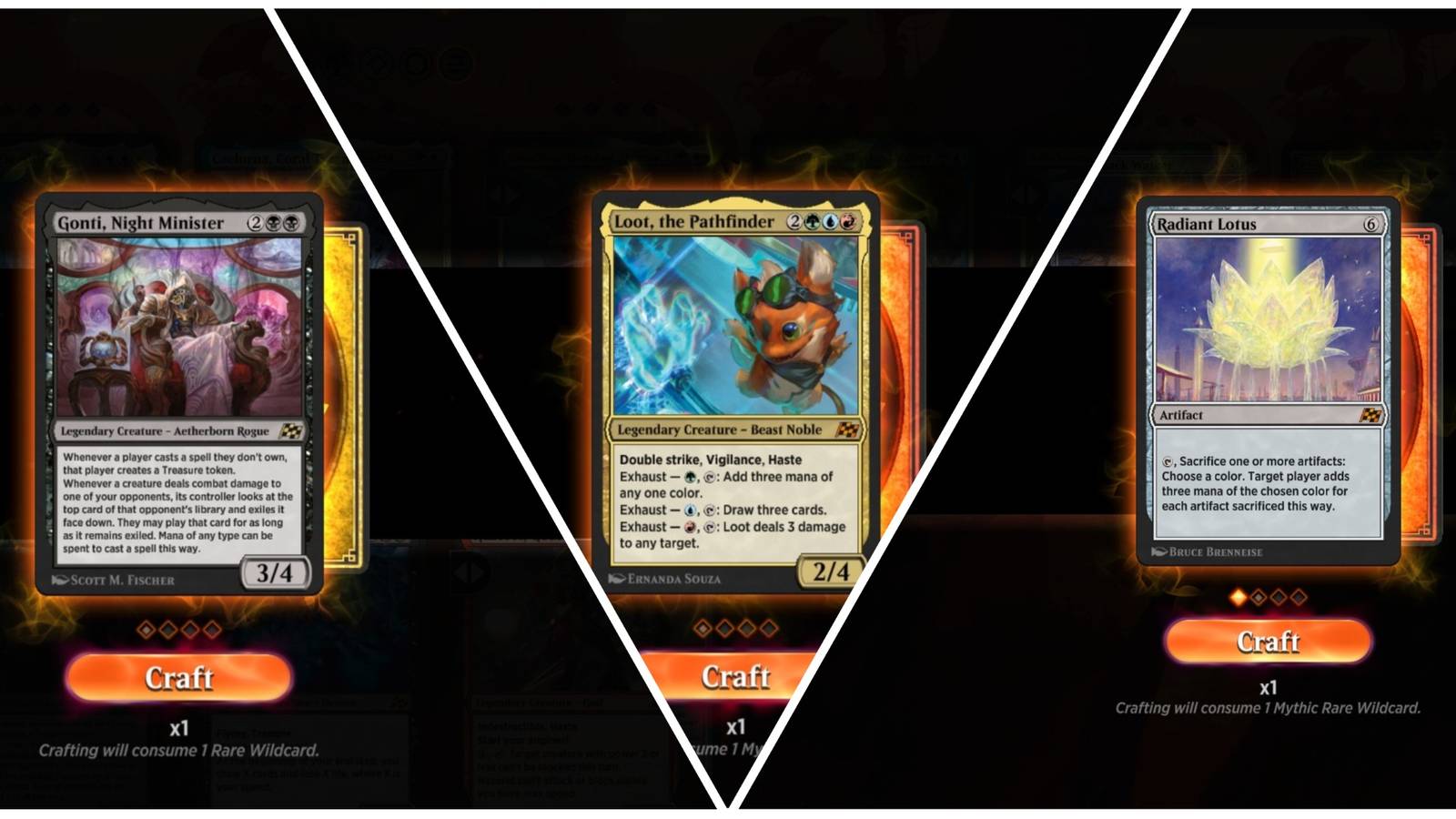 MTG Arena Aetherdrift Split Image