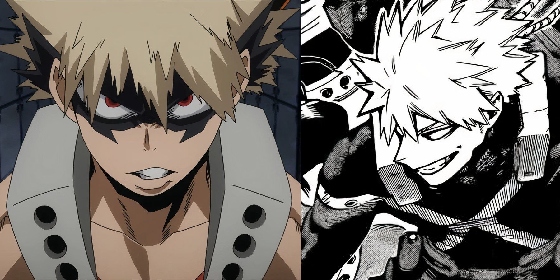 My Hero Academia Bakugo Katsuki young and old