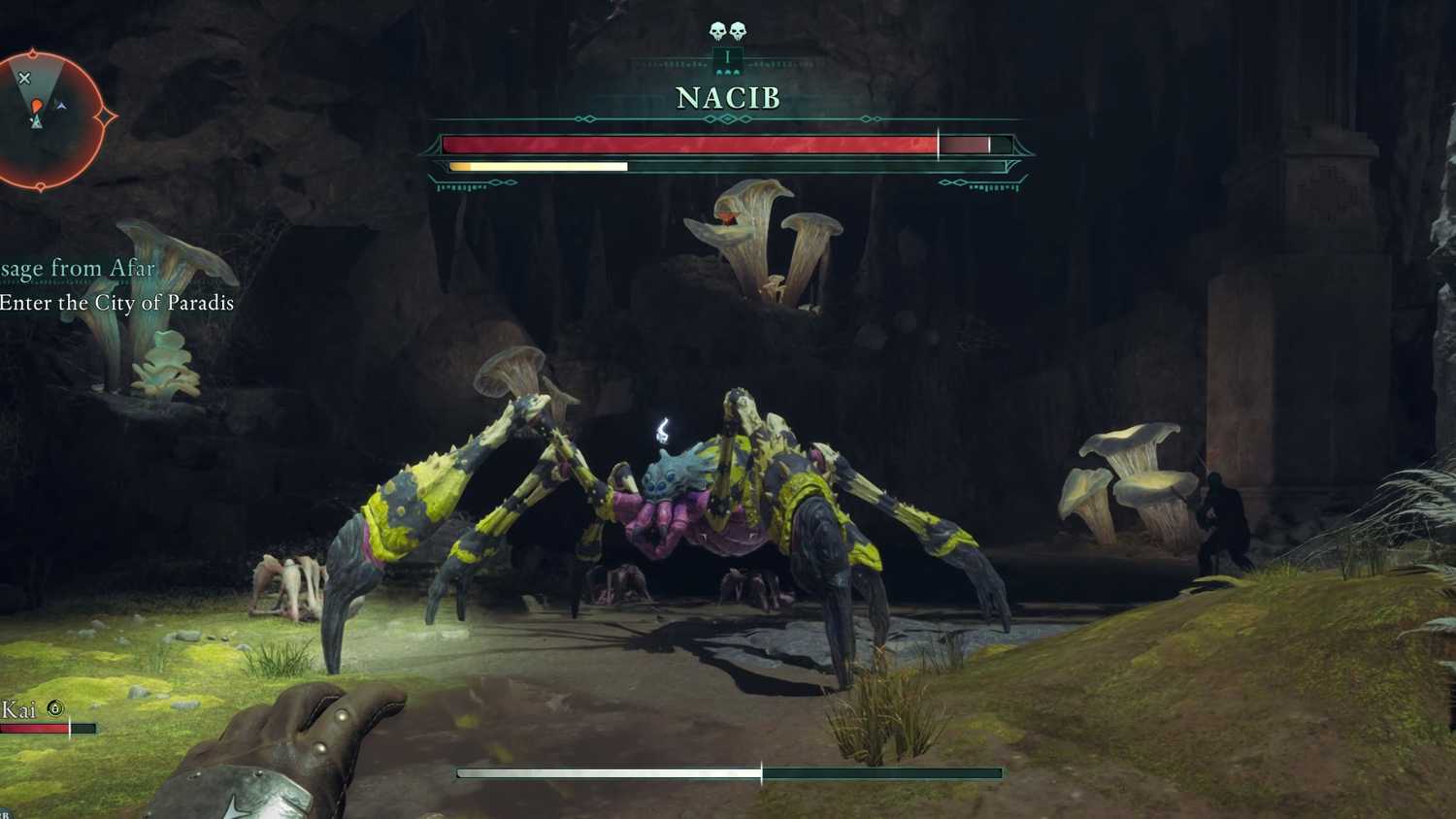 Como encontrar e derrotar a aranha Nacib em Avowed