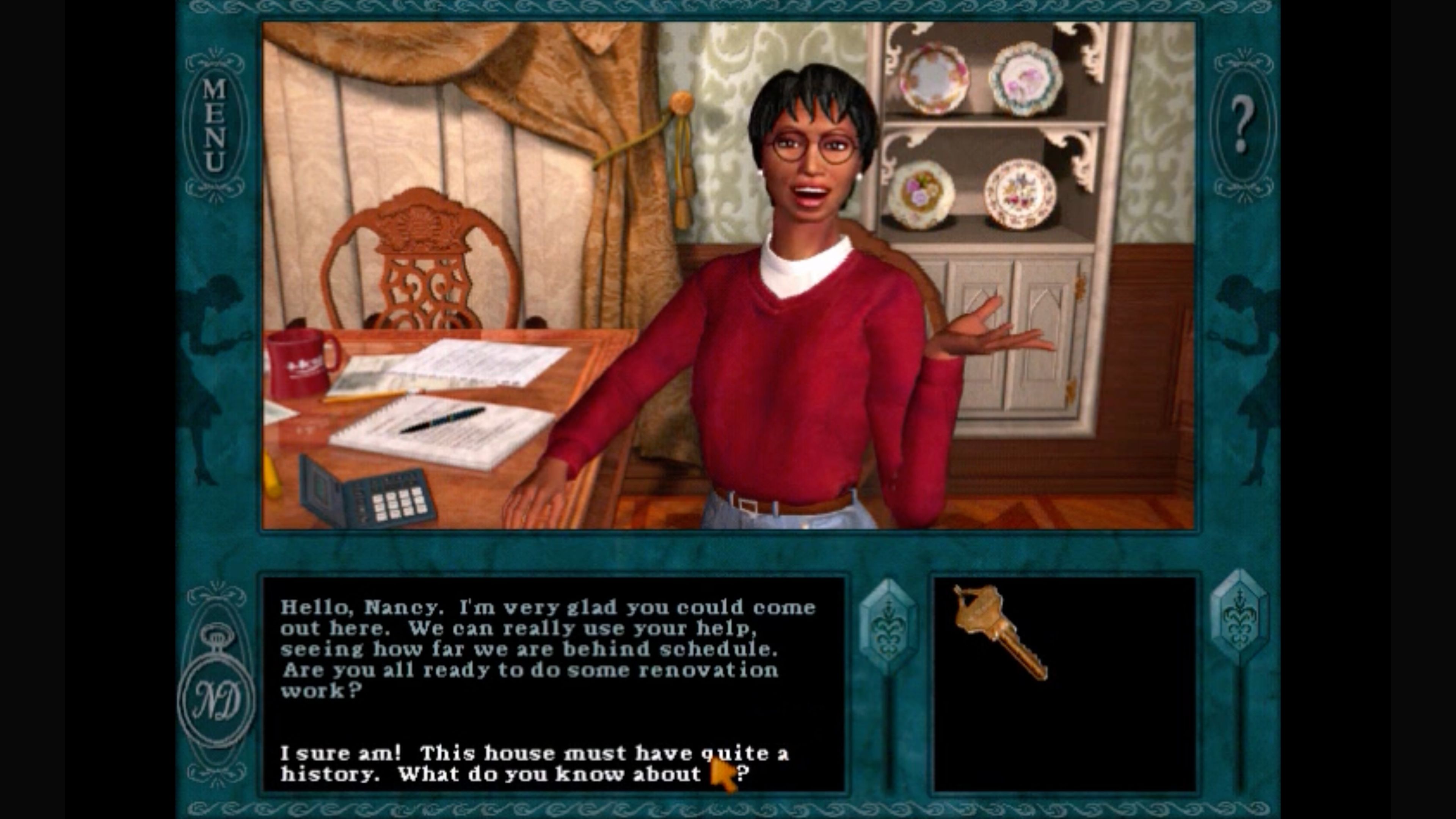 Nancy Drew_ Message in a Haunted Mansion In Game Screenshot 4