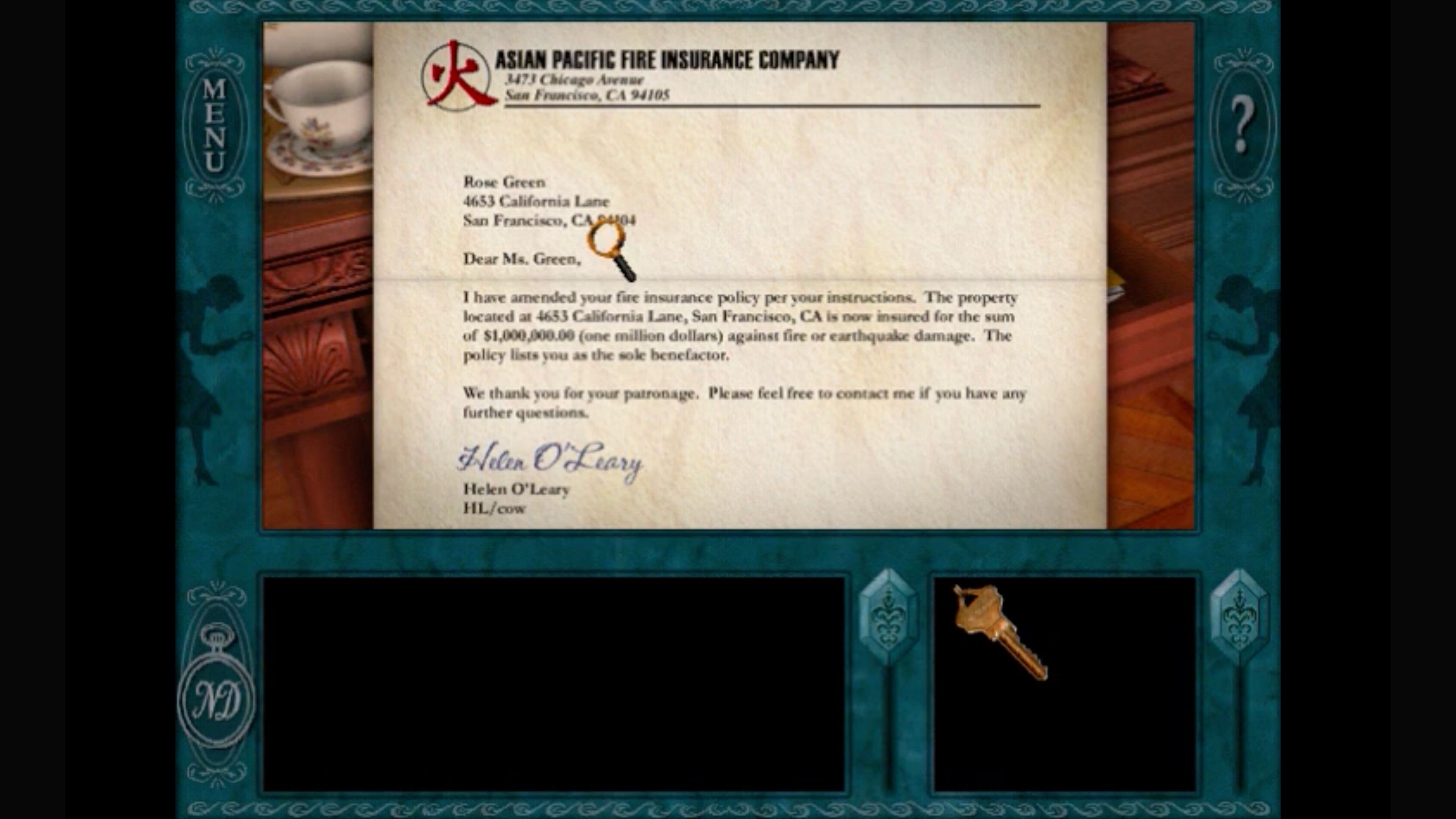 Nancy Drew_ Message in a Haunted Mansion In Game Screenshot 5