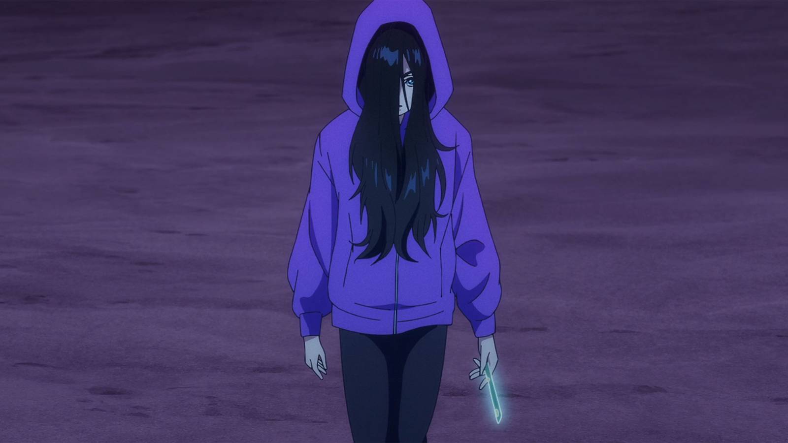 Natsuko hastily approaches a nest of Void eggs in Zenshu.