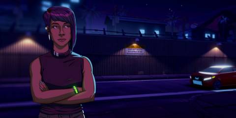 Neo Cab Lina and her cab