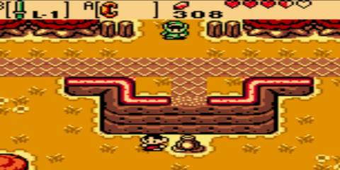 link entering a town