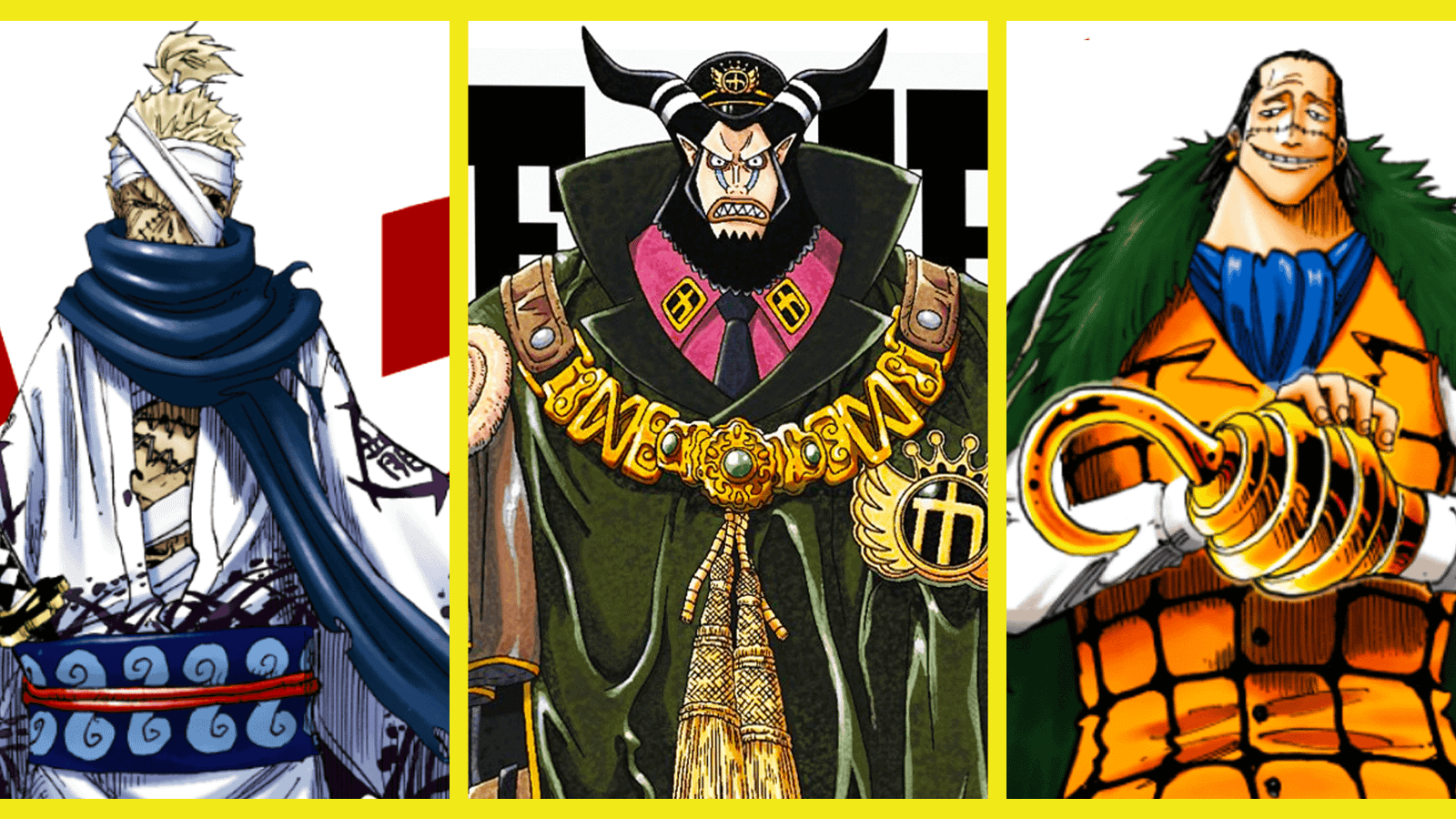One Piece Best Design Villains Ryuma Magellan Crocodile