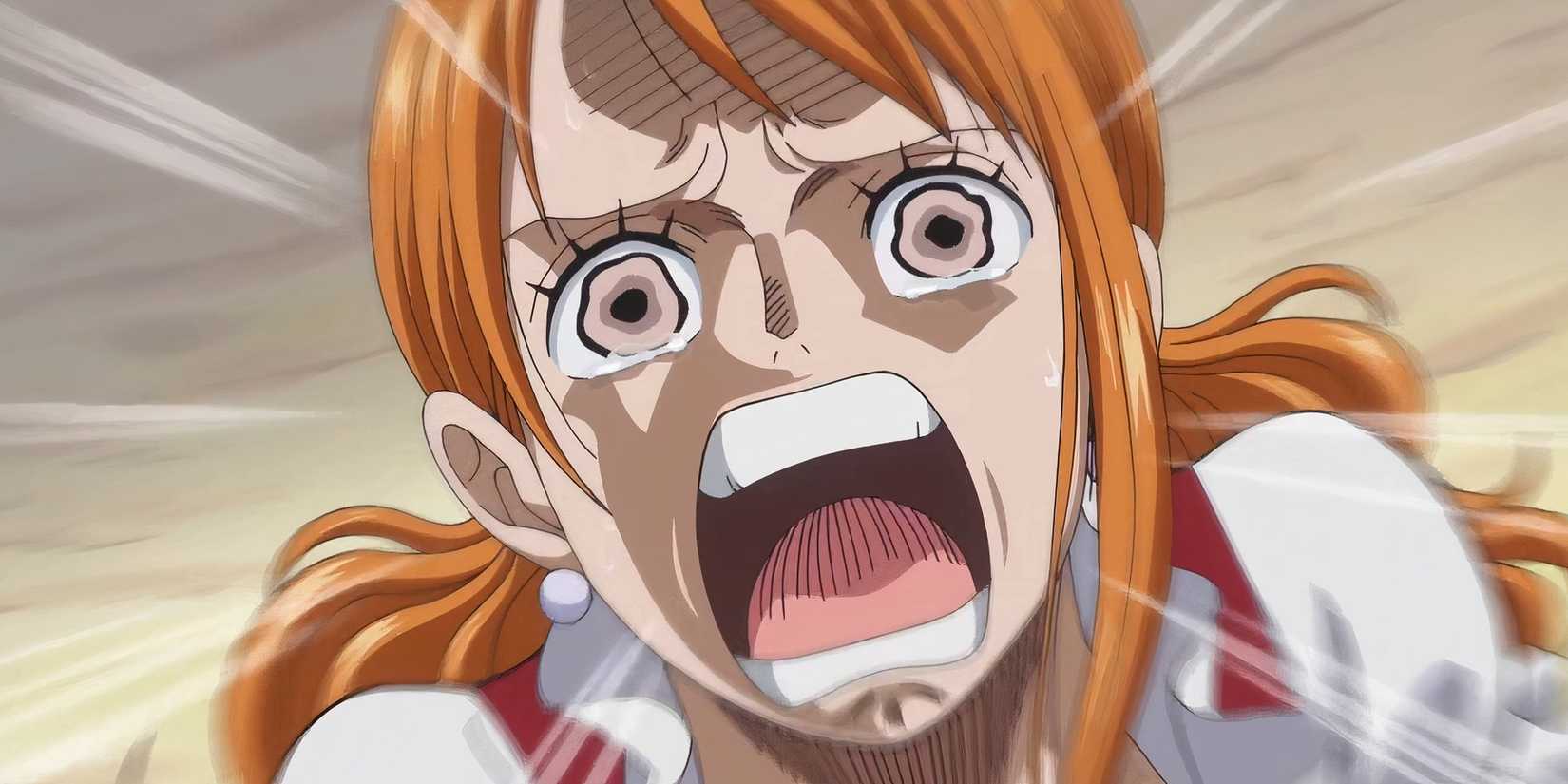 One Piece nami watching sanji beat luffy