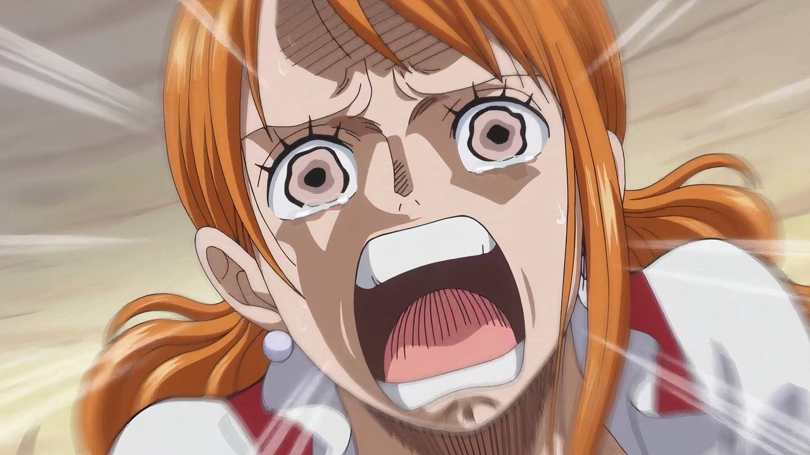 One Piece nami watching sanji beat luffy
