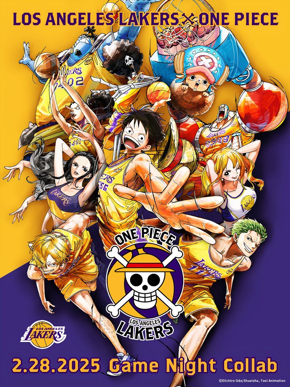 One Piece x LA Lakers Collab