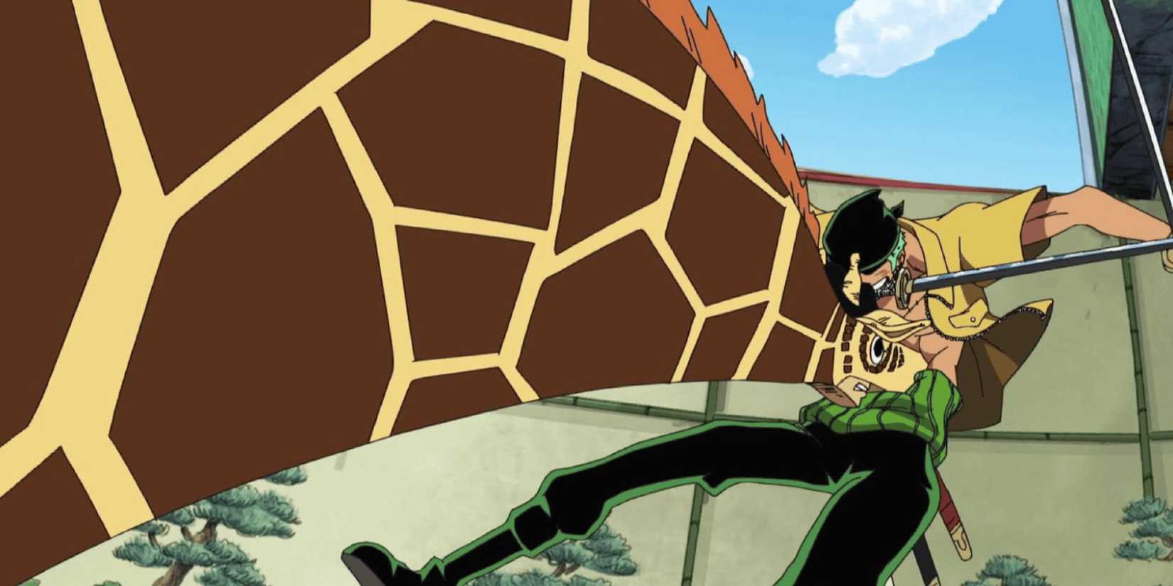 Zoro and Kaku clash on Egghead