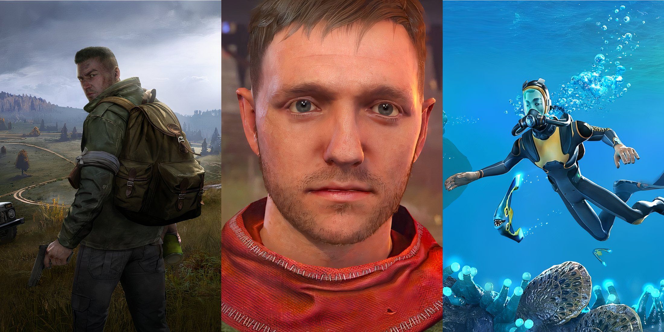 Image depicting DayZ, Kingdom Come: Deliverance, and Subnautica