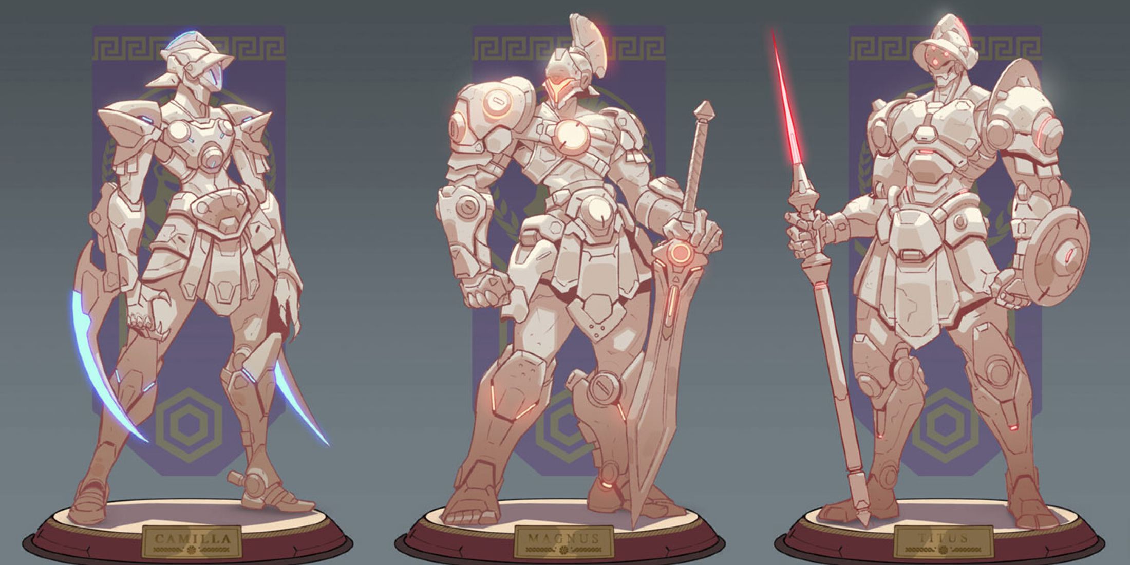 overwatch 2 concept art colloseo champions magnus camilla titus