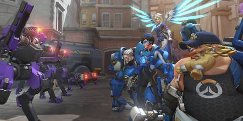 overwatch archives uprising reinhardt tracer mercy torbjorn