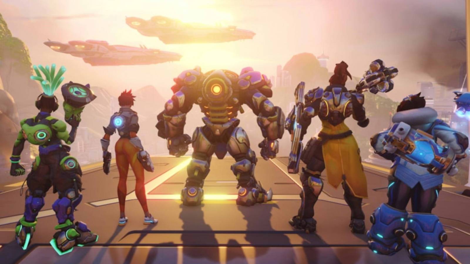 overwatch 2 heroes facing the sun