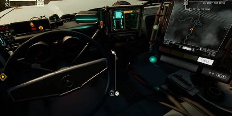 The Dashboard View of the Car in Pacific Drive