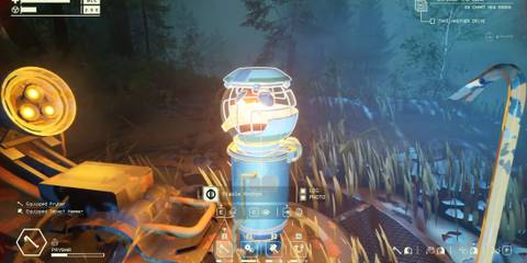 Picking up a stable anchor in Pacific Drive for a mission objective