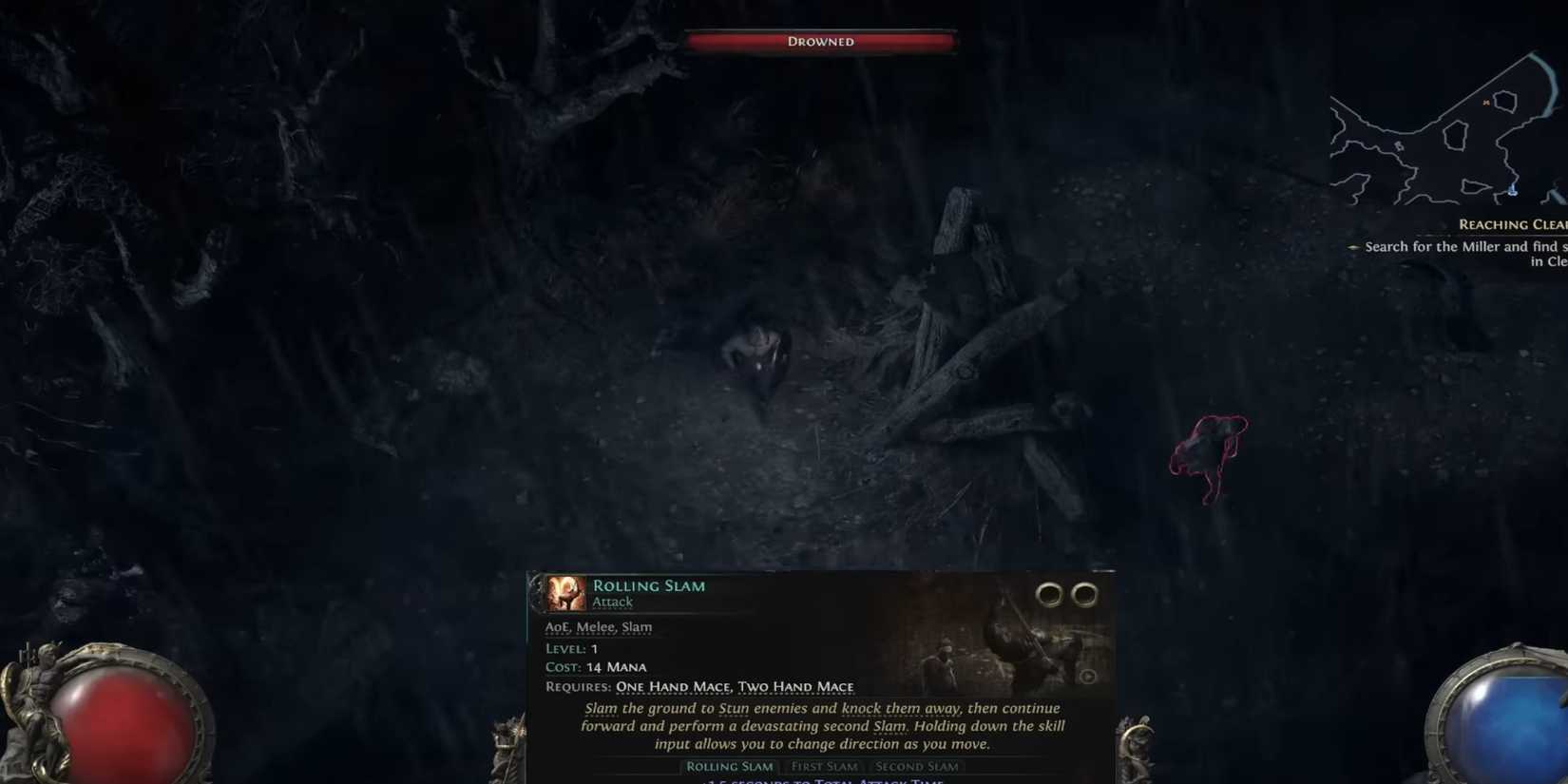 Path of Exile 2 Warrior rolling slam