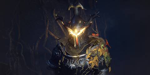 Path of Exile Legacy of Phrecia Autumn Knight 2x1 composite dark misty background