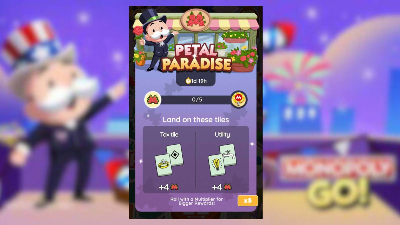 petal paradise monopoly go