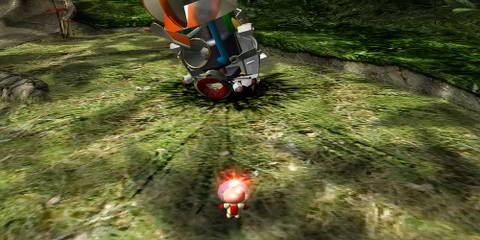 olimar in front of his downed ship