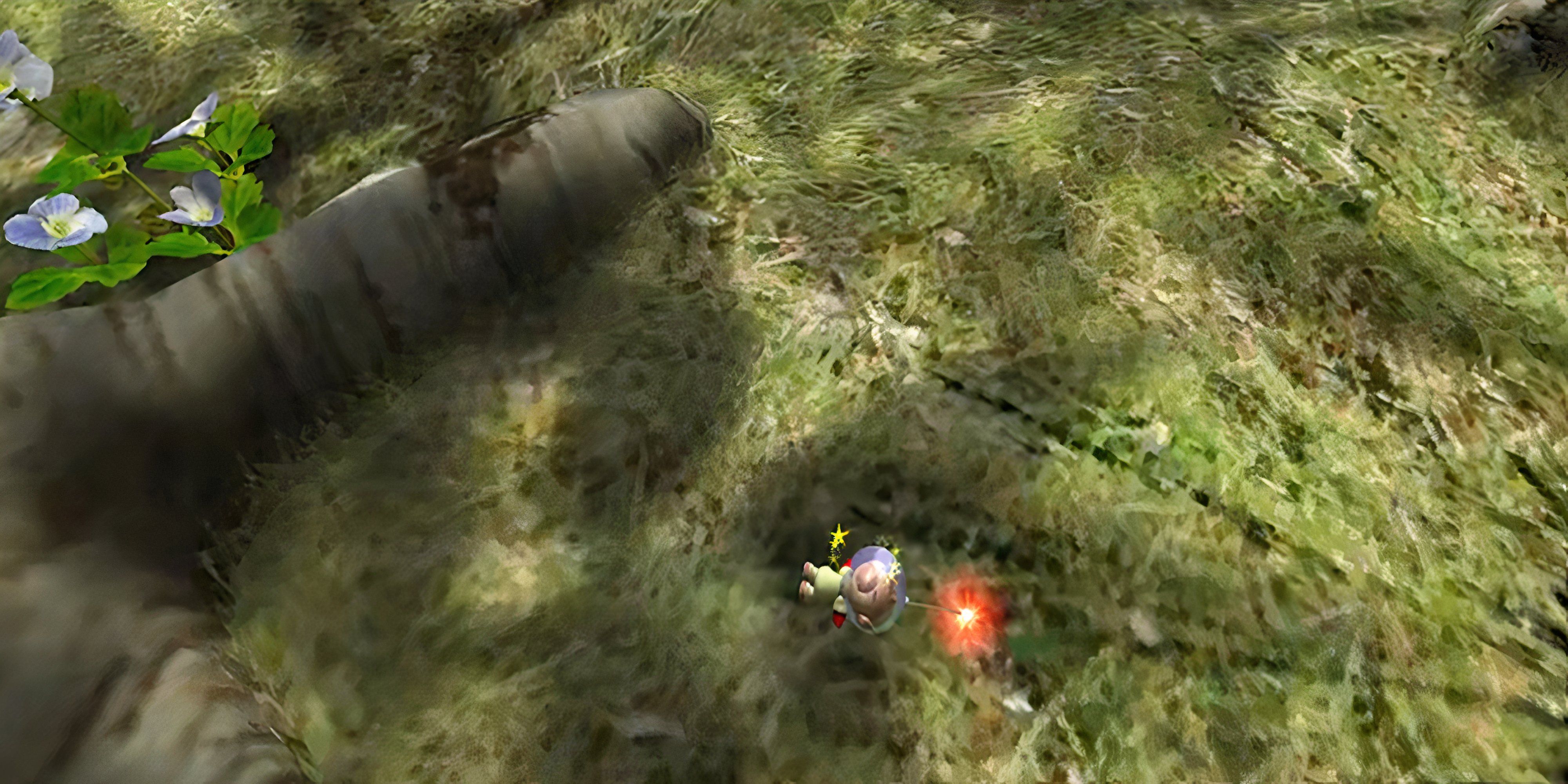 olimar on the ground