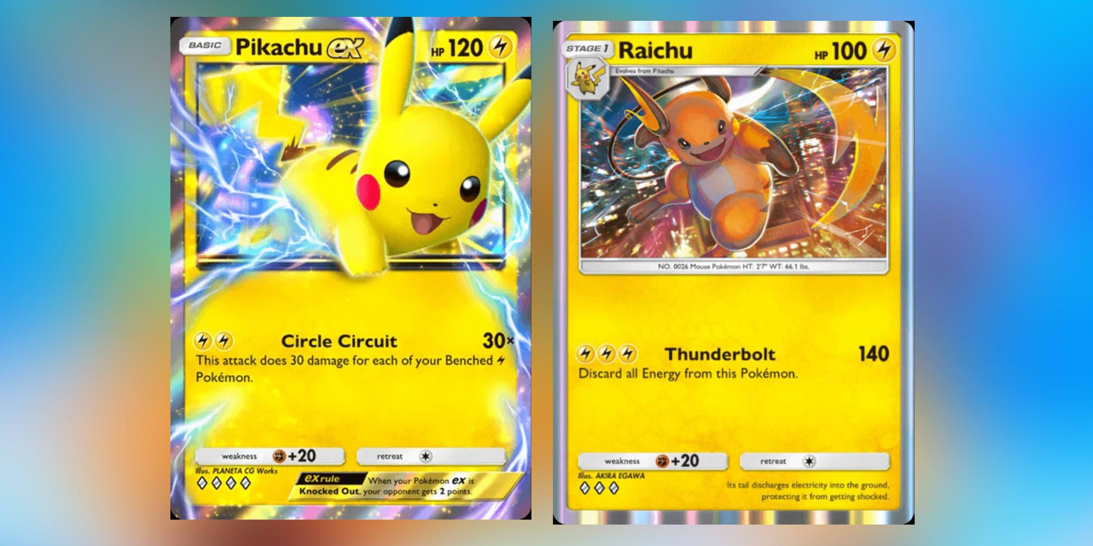 pikachu ex and raichu