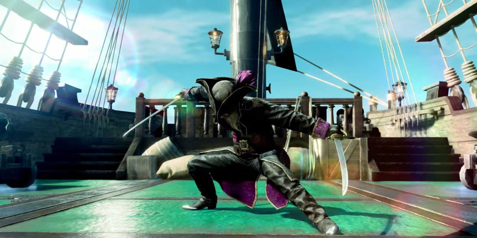 Majima discovering the Sea Dog style in Like a Dragon: Pirate Yakuza in Hawaii