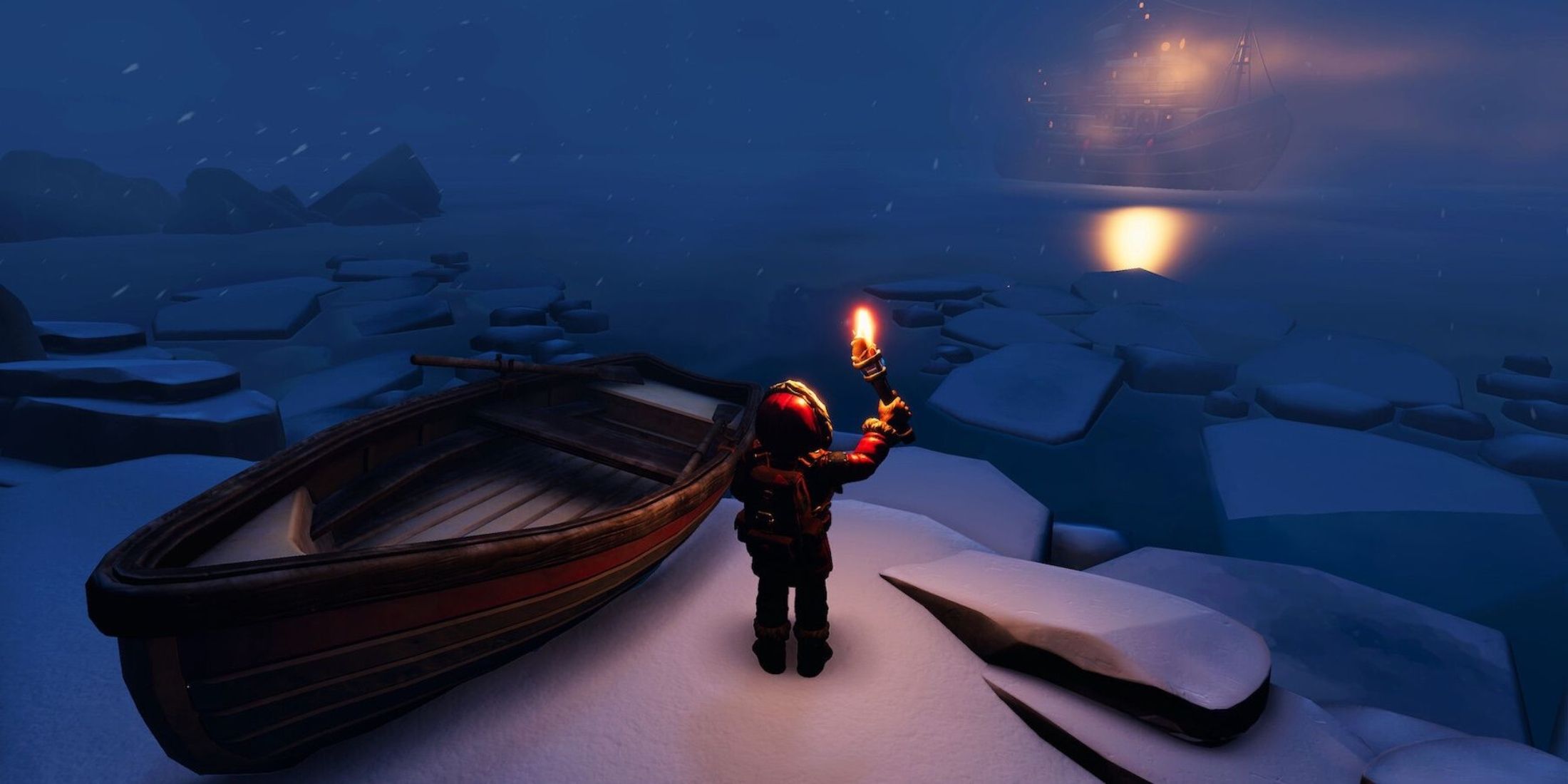 Player on an Expedition in We Were Here