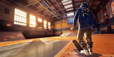 Player Training in the Gym in Tony Hawk's Pro Skater