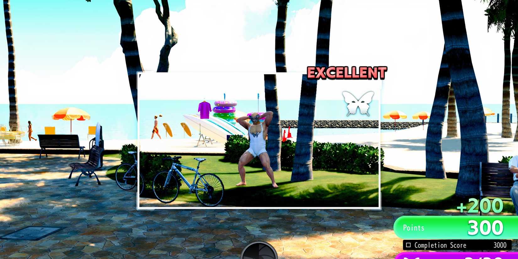 Playing the Sicko Snap mini-game in Like a Dragon Pirate Yakuza in Hawaii