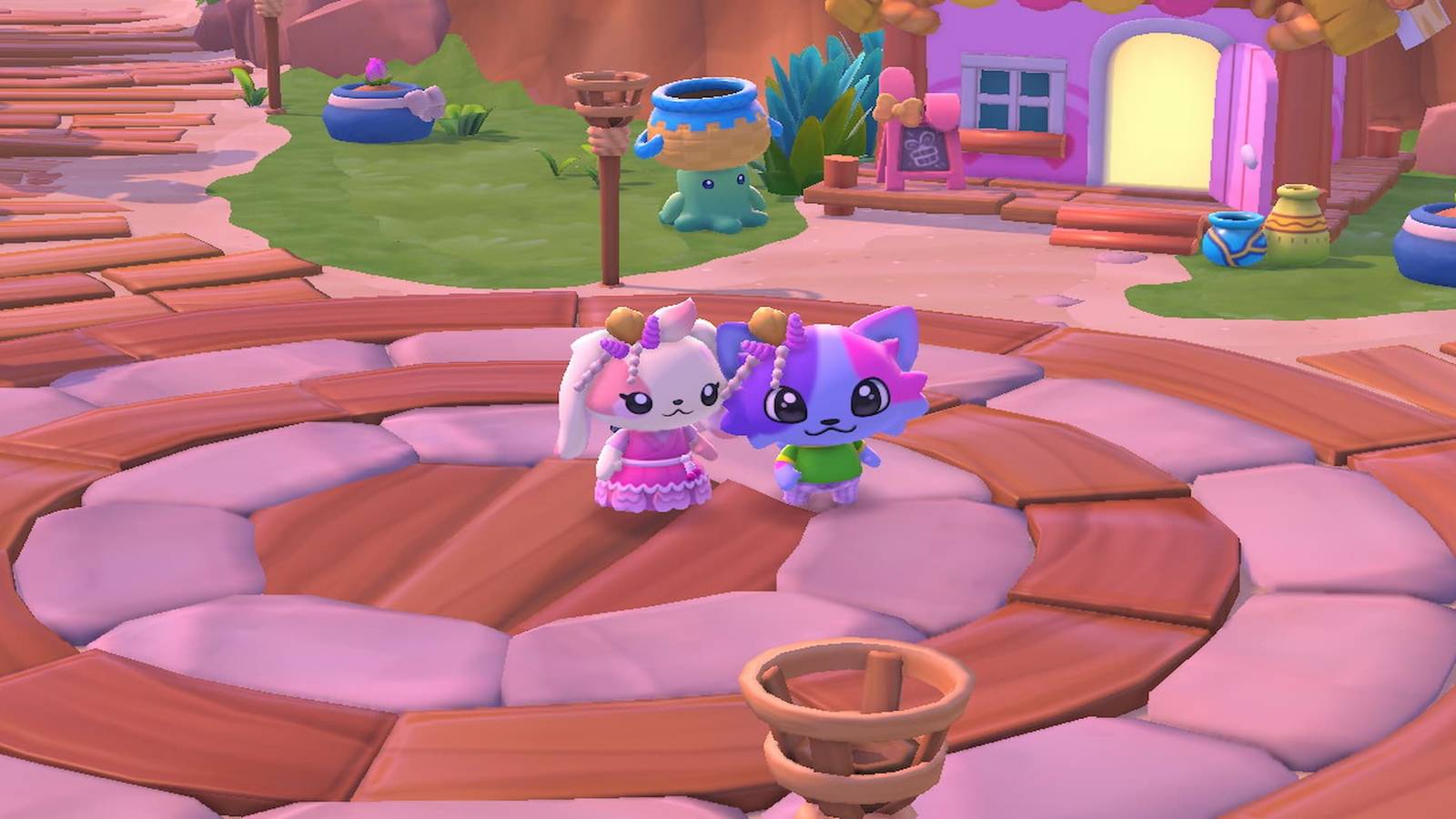 playing-with-friend-hello-kitty-island-adventure