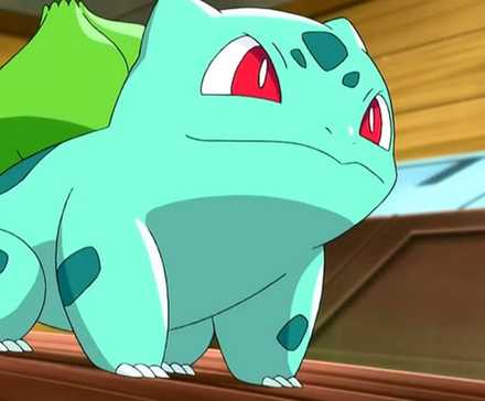 Karya seni Bulbasaur Pokemon dari objek dunia nyata