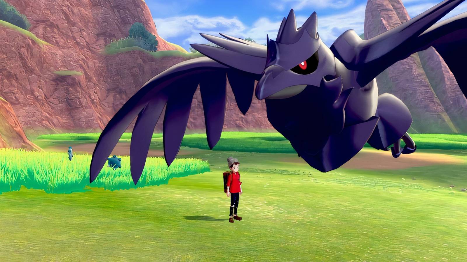 pokemon player surprised corviknight size