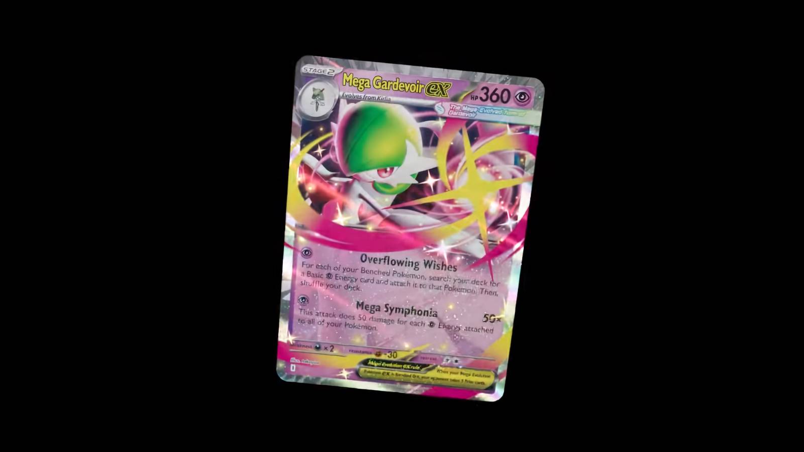 An image of Mega Gardevoir ex from the Pokemon TCG.