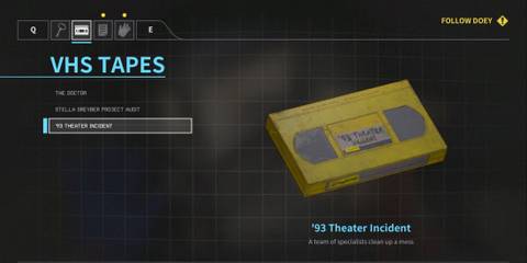 VHS Tape 93 Theatre incident