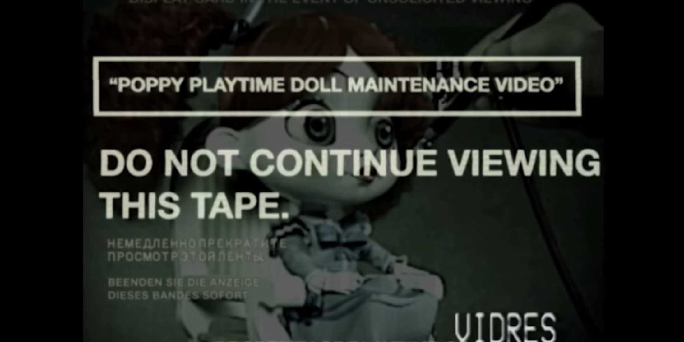 Poppy Cursed Scariest Mascots in Poppy Playtime