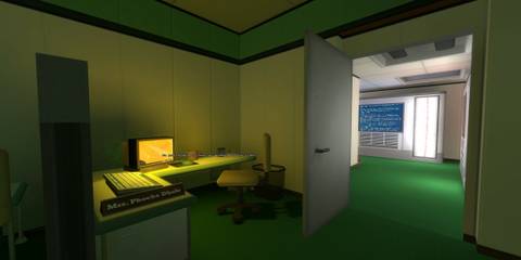 Portal 2 The Cleaning Game desk