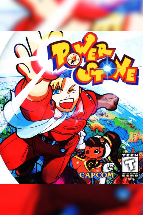Power Stone video game cover art tag