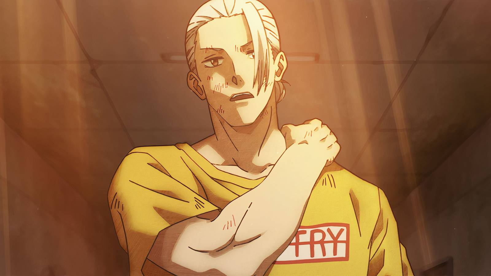 Taro approaches Boiled in his prime form in Sakamoto Days.