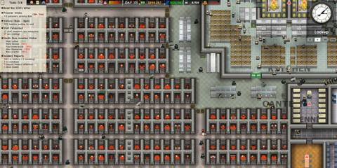 Prison Architect many prisoners in small cells