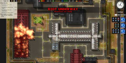 Prison Architect riot