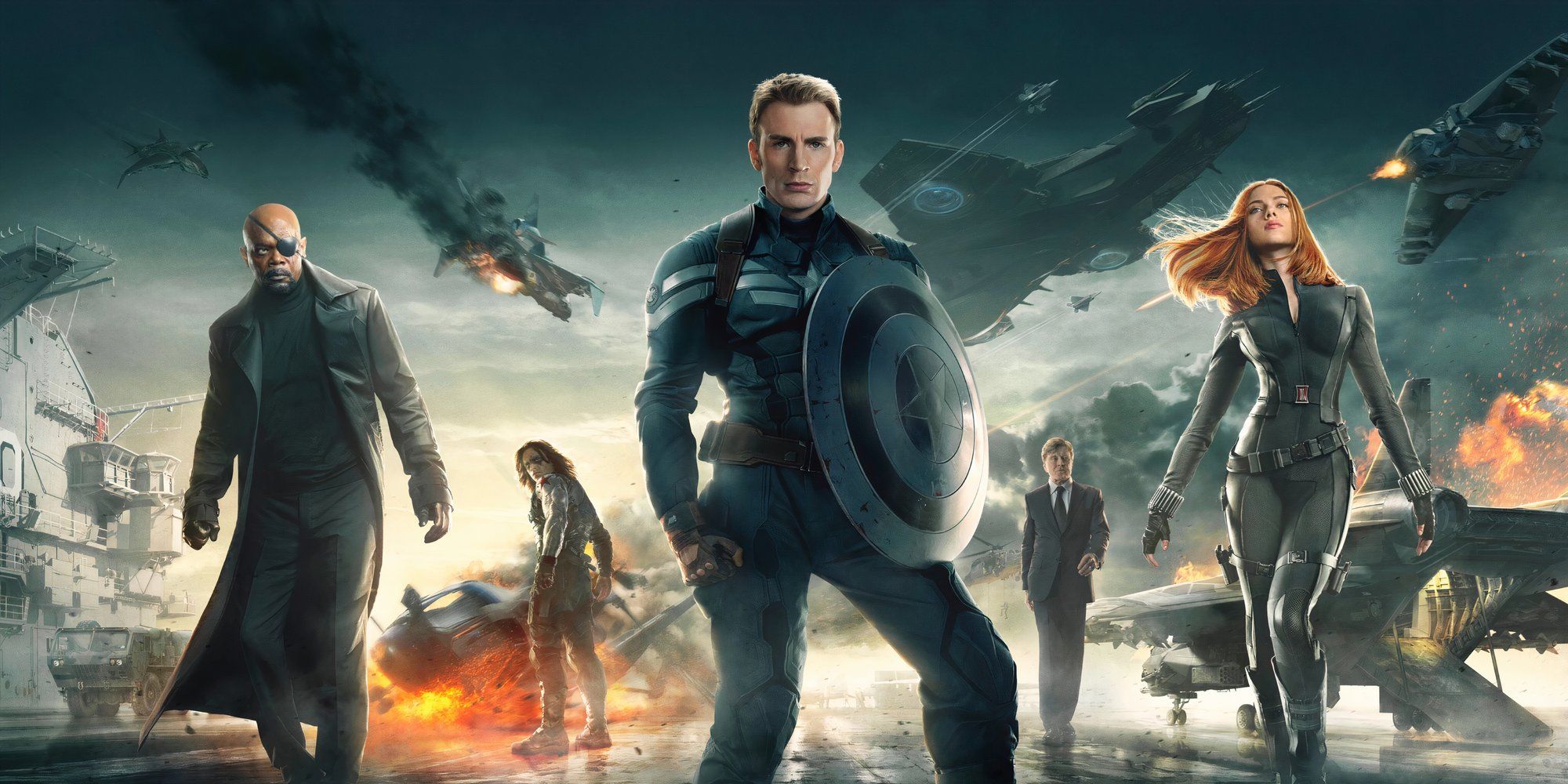 Promo Art with captain in the Captain America's winter.