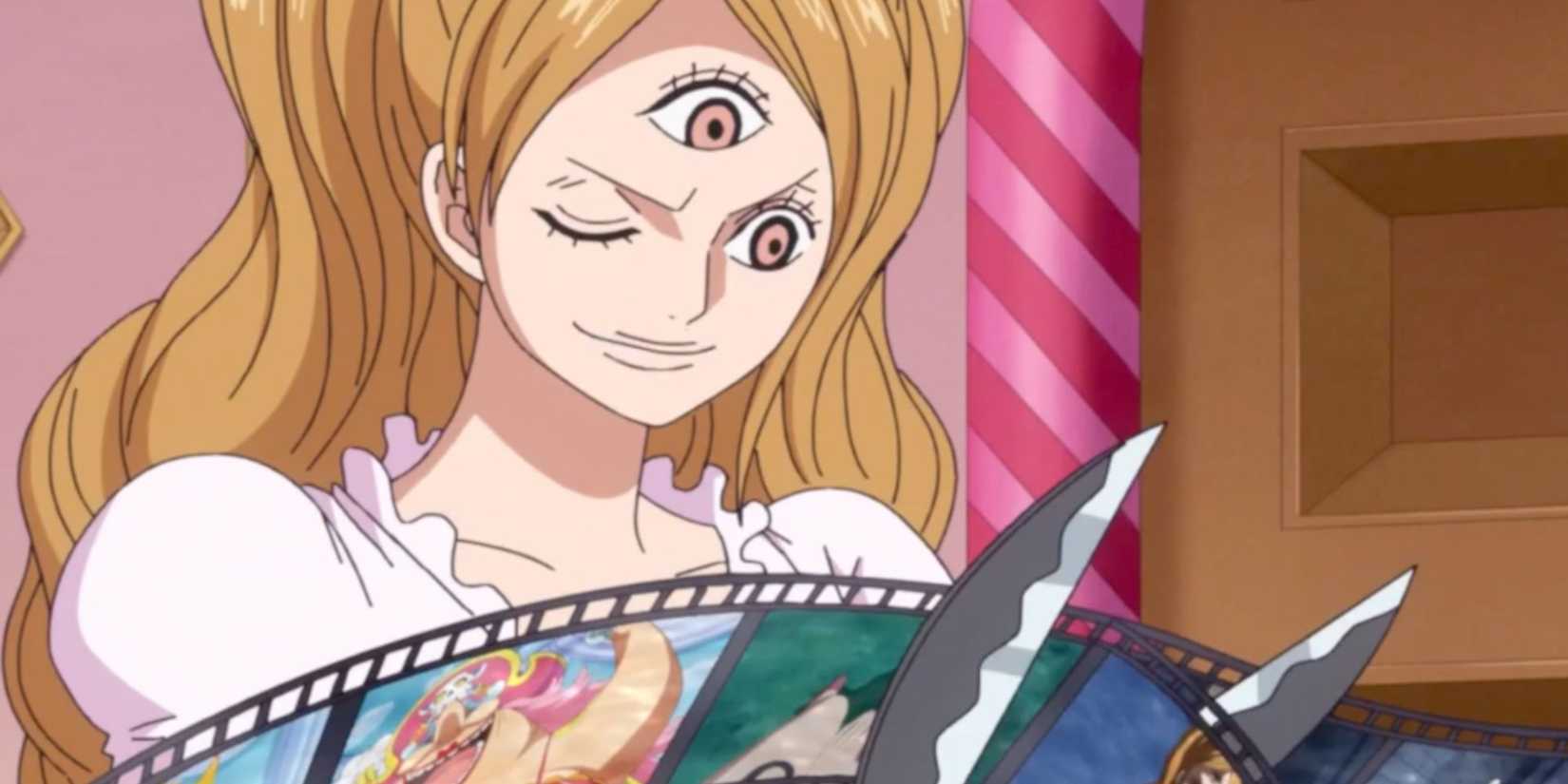 Pudding alters Reiju's memories.