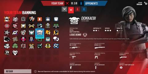 Rainbow Six Siege - Team Banning Dokkaebi