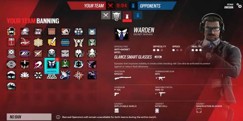 Rainbow Six Siege - Team Banning Warden