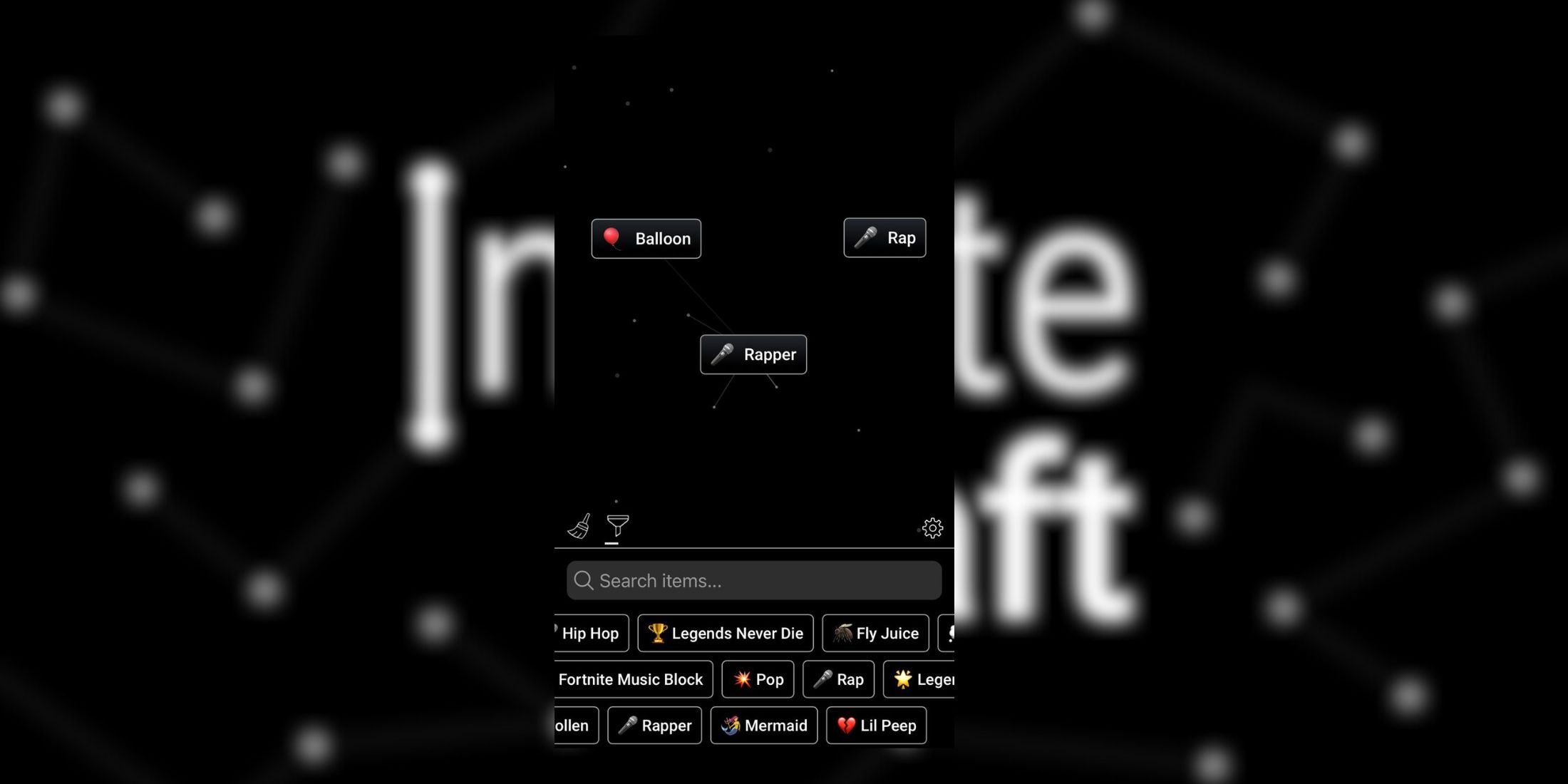 rapper infinite craft